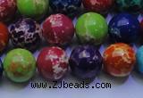 CDE2692 15.5 inches 12mm round dyed sea sediment jasper beads