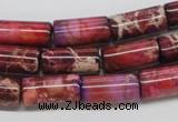 CDE34 15.5 inches 8*16mm column dyed sea sediment jasper beads