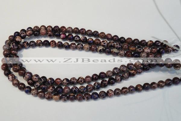 CDE362 15.5 inches 8mm round dyed sea sediment jasper beads