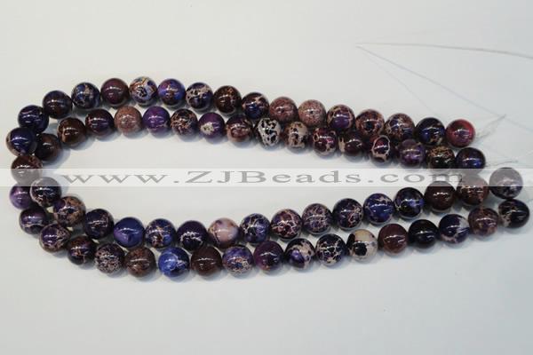 CDE364 15.5 inches 12mm round dyed sea sediment jasper beads