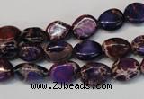 CDE389 15.5 inches 10*12mm nugget dyed sea sediment jasper beads