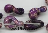 CDE42 15.5 inches 15*24mm petal shaped dyed sea sediment jasper beads