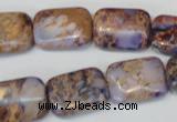 CDE437 15.5 inches 13*18mm rectangle dyed sea sediment jasper beads