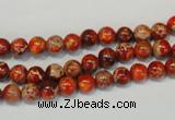 CDE491 15.5 inches 6mm round dyed sea sediment jasper beads