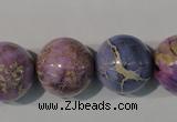 CDE698 15.5 inches 18mm round dyed sea sediment jasper beads