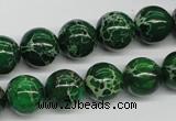 CDE70 15.5 inches 12mm round dyed sea sediment jasper beads