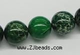 CDE71 15.5 inches 16mm round dyed sea sediment jasper beads