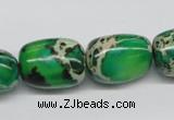 CDE74 15.5 inches 15*20mm nuggets dyed sea sediment jasper beads