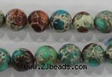 CDE804 15.5 inches 11mm round dyed sea sediment jasper beads wholesale