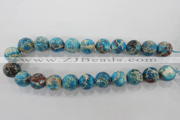 CDE808 15.5 inches 18mm round dyed sea sediment jasper beads wholesale