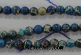 CDE811 15.5 inches 6mm round dyed sea sediment jasper beads wholesale