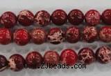 CDE822 15.5 inches 8mm round dyed sea sediment jasper beads wholesale