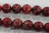 CDE823 15.5 inches 10mm round dyed sea sediment jasper beads wholesale