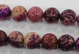 CDE833 15.5 inches 10mm round dyed sea sediment jasper beads wholesale