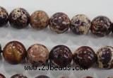 CDE844 15.5 inches 12mm round dyed sea sediment jasper beads wholesale