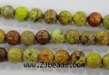 CDE861 15.5 inches 6mm round dyed sea sediment jasper beads wholesale