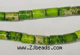 CDE919 15.5 inches 6*8mm tube dyed sea sediment jasper beads