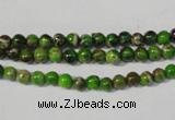 CDE920 15.5 inches 4mm round dyed sea sediment jasper beads