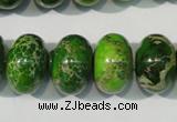 CDE928 15.5 inches 12*18mm rondelle dyed sea sediment jasper beads