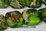 CDE947 15.5 inches 20*20mm square dyed sea sediment jasper beads