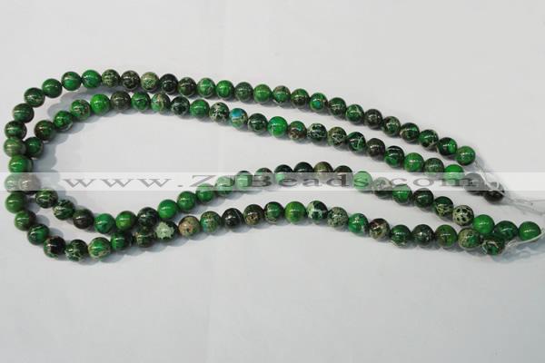 CDE956 15.5 inches 8mm round dyed sea sediment jasper beads