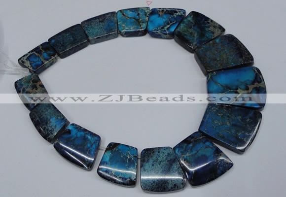 CDE993 Top drilled 18*25mm - 27*35mm trapezoid sea sediment jasper beads