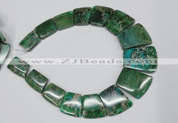 CDE994 Top drilled 18*25mm - 27*35mm trapezoid sea sediment jasper beads