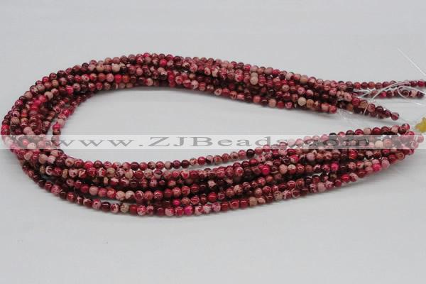 CDI01 16 inches 4mm round dyed imperial jasper beads wholesale