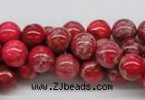 CDI04 16 inches 10mm round dyed imperial jasper beads wholesale