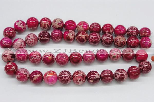 CDI05 16 inches 18mm round dyed imperial jasper beads wholesale