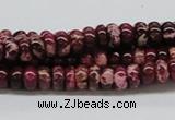 CDI06 16 inches 4*8mm rondelle dyed imperial jasper beads wholesale