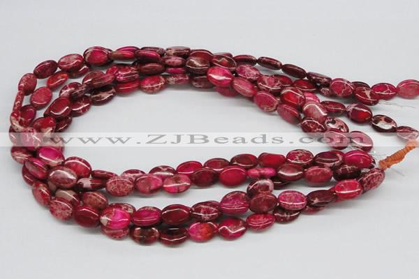 CDI14 16 inches 10*14mm oval dyed imperial jasper beads wholesale