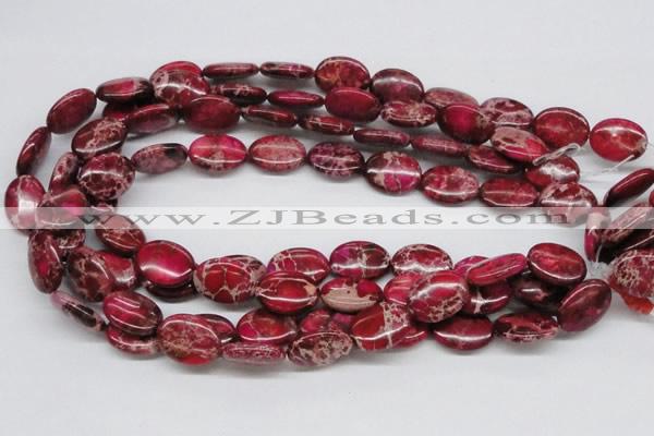 CDI15 16 inches 15*20mm oval dyed imperial jasper beads wholesale