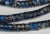 CDI225 15.5 inches 4*8mm heishi dyed imperial jasper beads