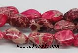 CDI26 16 inches 10*20mm nuggets dyed imperial jasper beads wholesale