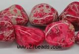 CDI27 16 inches 20*25mm nuggets dyed imperial jasper beads wholesale