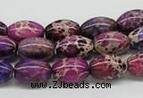 CDI31 16 inches 10*14mm rice dyed imperial jasper beads wholesale