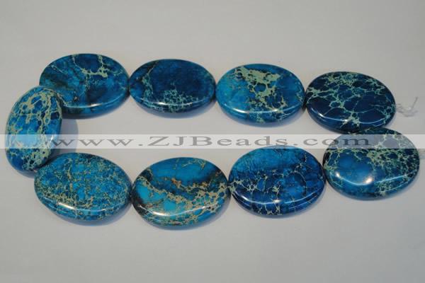 CDI320 15.5 inches 35*45mm oval dyed imperial jasper beads