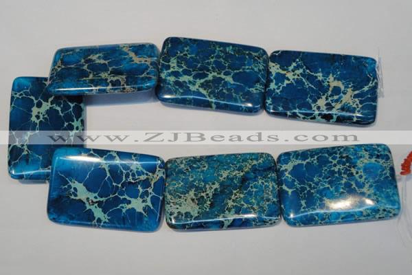 CDI335 15.5 inches 40*60mm rectangle dyed imperial jasper beads