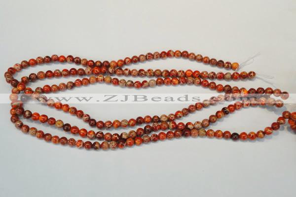 CDI491 15.5 inches 6mm round dyed imperial jasper beads