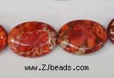 CDI533 15.5 inches 18*25mm oval dyed imperial jasper beads
