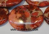 CDI536 15.5 inches 30*40mm oval dyed imperial jasper beads