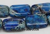 CDI56 16 inches 18*25mm rectangle dyed imperial jasper beads wholesale
