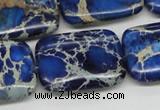 CDI57 16 inches 22*30mm rectangle dyed imperial jasper beads wholesale