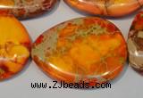 CDI580 15.5 inches 20*25mm - 28*35mm freeform dyed imperial jasper beads