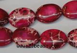 CDI646 15.5 inches 15*20mm oval dyed imperial jasper beads