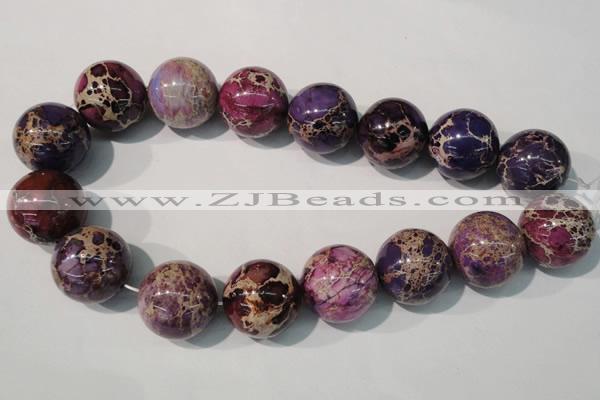 CDI699 15.5 inches 24mm round dyed imperial jasper beads