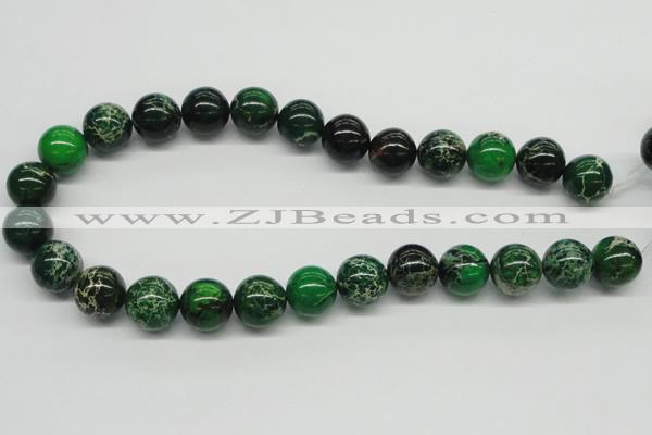 CDI71 16 inches 16mm round dyed imperial jasper beads wholesale