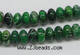 CDI72 16 inches 6*10mm rondelle dyed imperial jasper beads wholesale