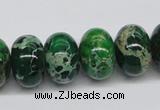 CDI73 16 inches 12*18mm rondelle dyed imperial jasper beads wholesale